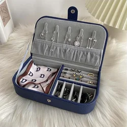 Portable PU Leather Travel Jewelry Organizer Box Storage Case Earring Ring Necklace Jewelry Storage Case Display Holder Woman