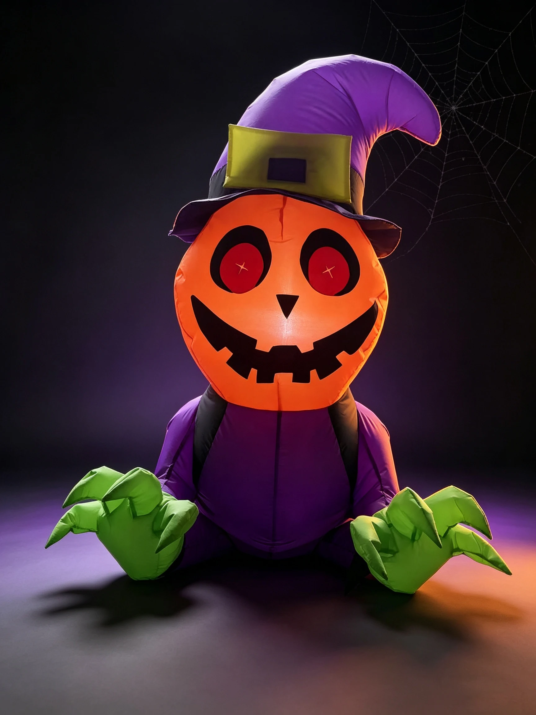 Halloween Decorations, Broken Window Inflatable Ghost, Pumpkin-Shaped Props for Outdoor Atmosphere Setup in Shopping Malls