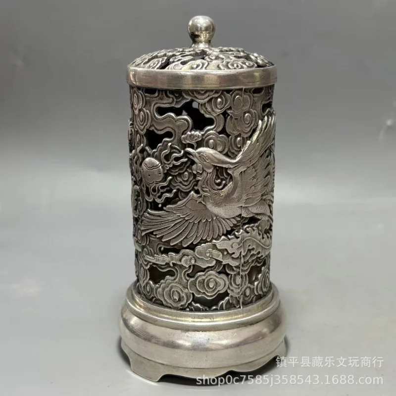 Antique Chinese Style Dragon and Phoenix , Retro Light Luxury , High-end Home Incense Burner, Decora