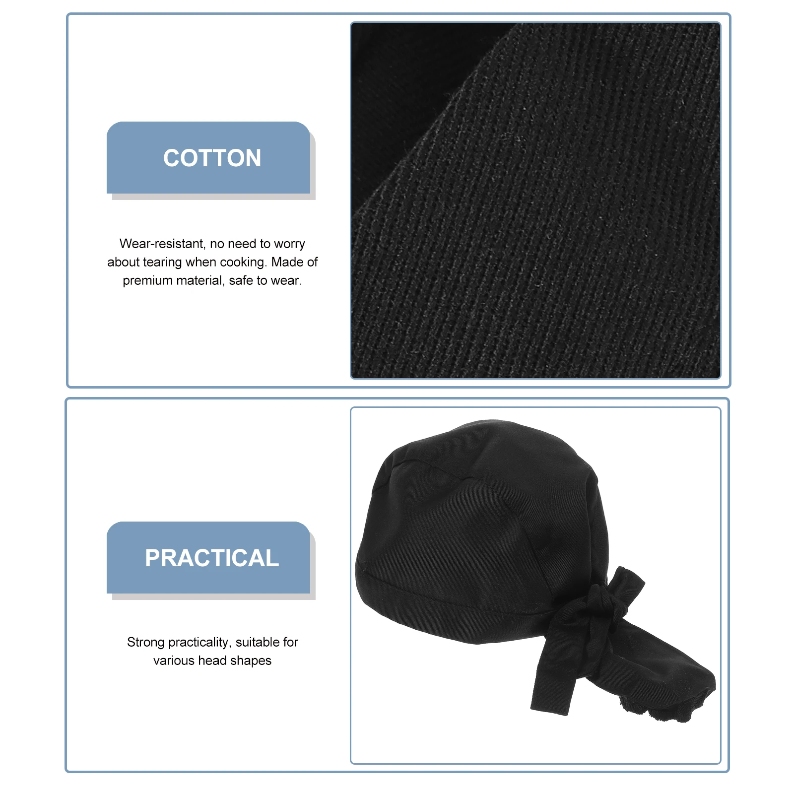 

Breathable Chef Restaurant Kitchen Working Hat For Cooks Waiters Cotton Chef Hats Unisex Cook Uniform Hat Wear-Resistant Premium