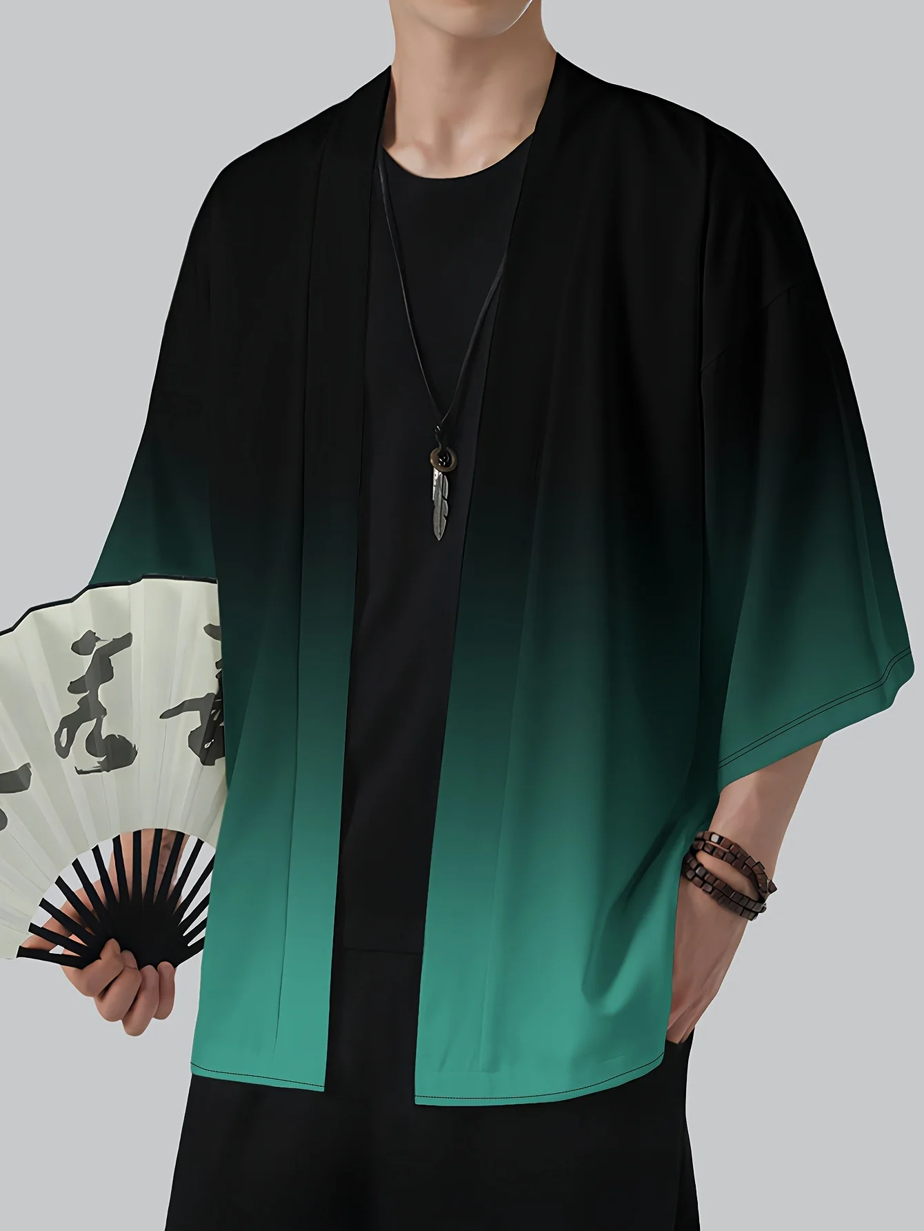 2026 Summer Men's Kimono 3D Printed Design Breathable Lightweight Casual Fashion Outdoor Street Men's Clothing