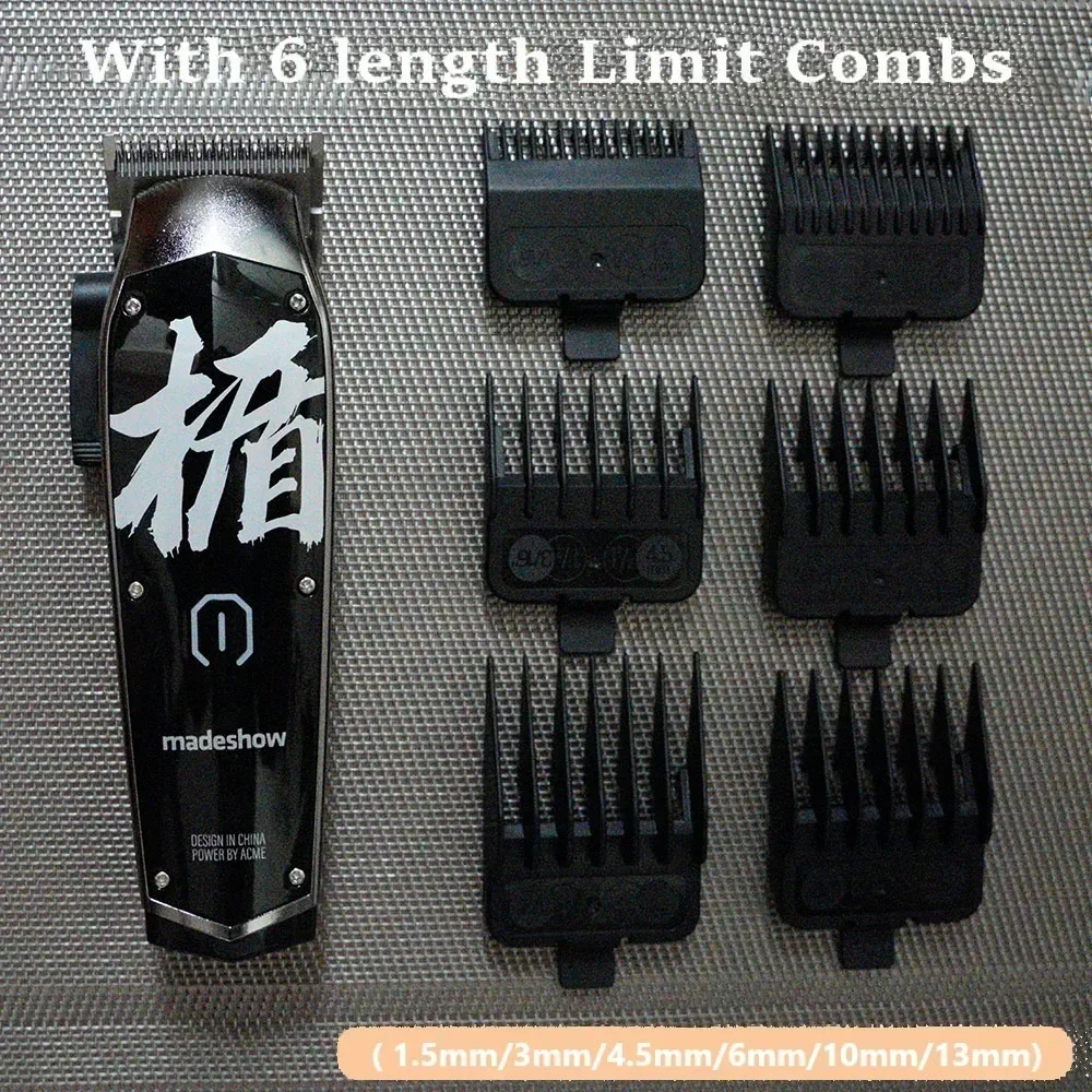 ماكينة قص الشعر اللاسلكية Madeshow M10 للرجال، ماكينة تشذيب احترافية قابلة للتعديل لقص شعر اللحية بدقة