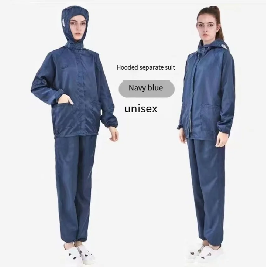 Safety Clothing With Pockets Dust-Proof Clean Paint Materials Isolation Split Type Work ClothesUnisex Reusable Anti-Static