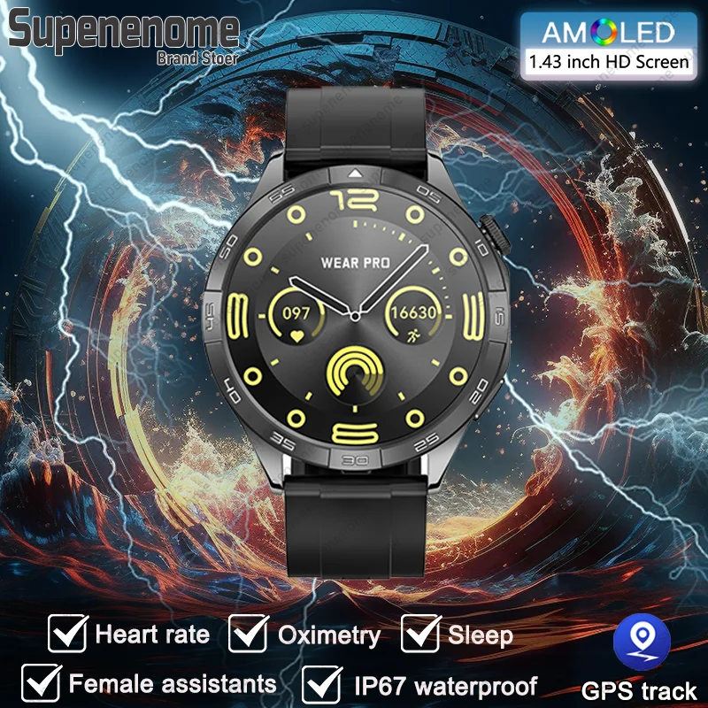 

2024 New Men Women Smart Watch IP67 Outdoor Sports Fitness Tracker Blood Oxygen Heart Rate Health Monitoring For Huawei Xiaomi