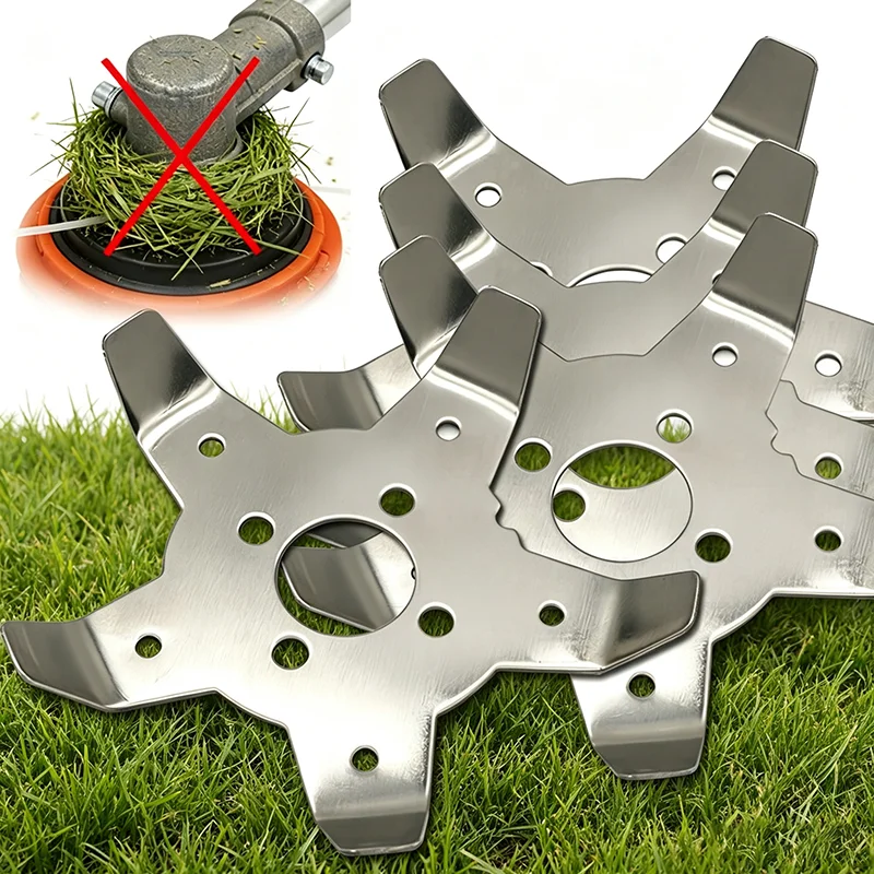 Universal Brush Cutter Anti-tangle Blade Weeder Plate Lawn Mower Trimmer Head Brush Cutter Grass Cutting Tool Accessories