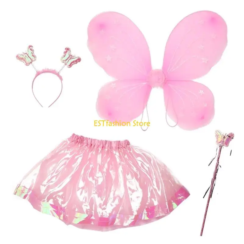 Y5GC Performance Party Cosplays Fairy Wing Dress Up Wing Butterfly Costume Angel Wing