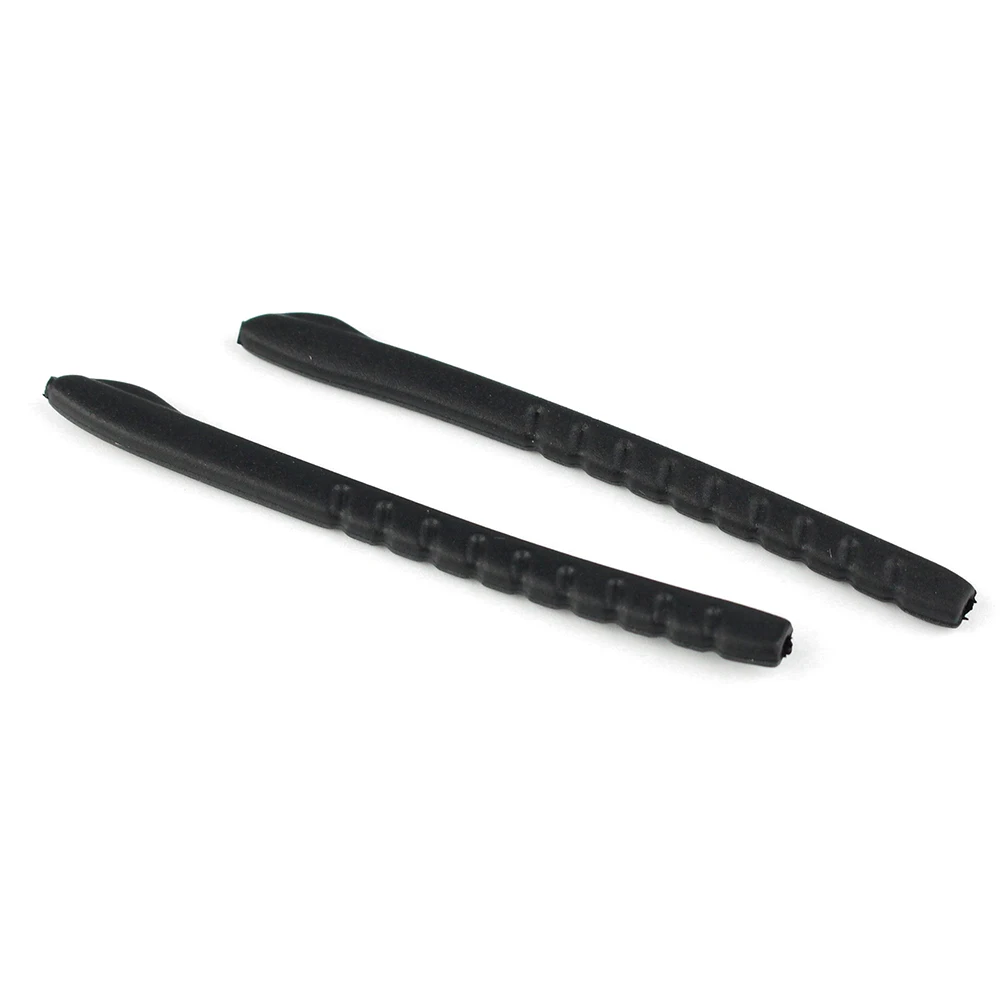 

20pcs Eyeglasses Anti Slip Silicone Rubber Glasses Temple Tips Accessories Black Color 3012