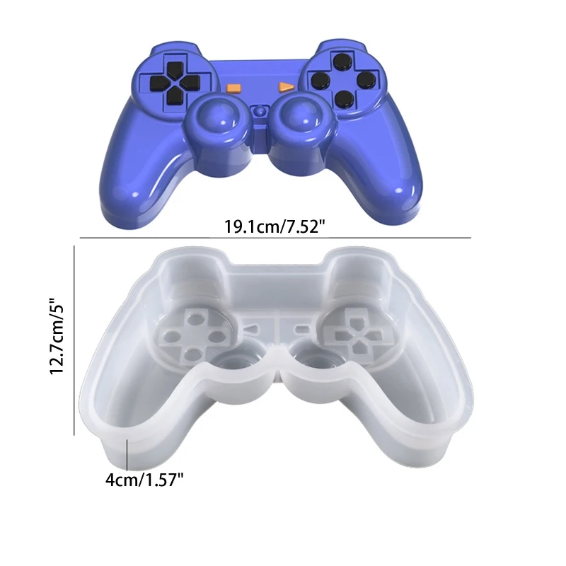 Game Controller Silicone Mold Epoxy Resin Game Fun Art Decor for PS4 Controller Handmade DIY Craft Chocolate Cake Ice Cube Mold