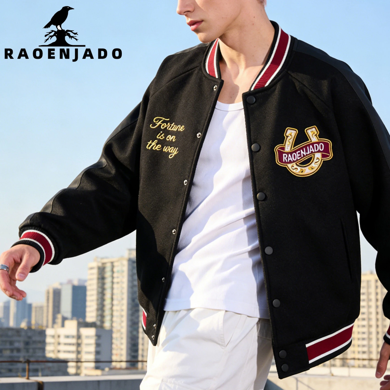 Varsity Jacket Letterman - Men's Varsity Jacket Vintage Letterman Coat