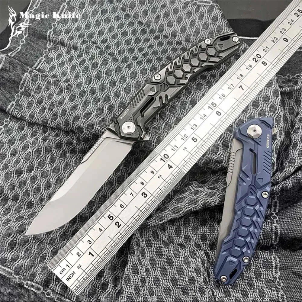 

Nimoknives&Fatdragon Folding Knife S110V Steel Titanium Alloy Handle Camping Pocket Hunting Knife Outdoor Sharp EDC Defense Tool