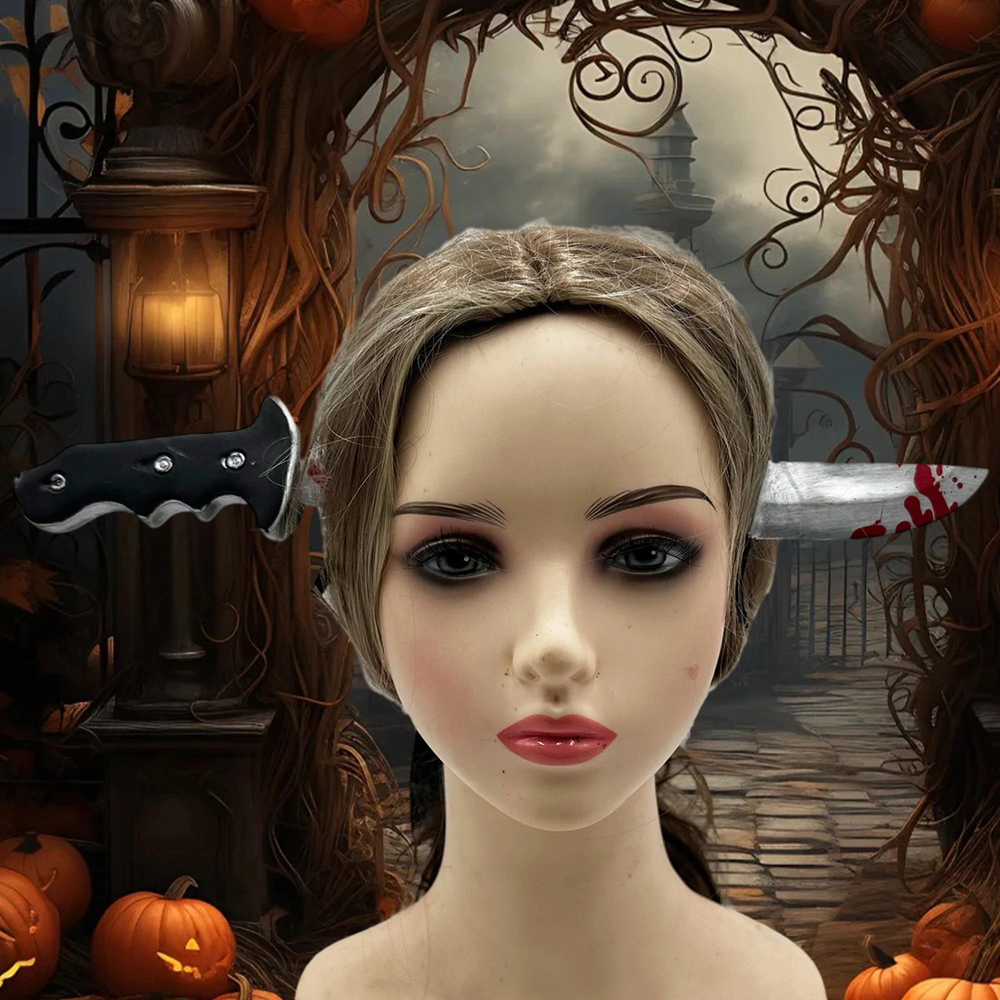 Creepy Chainsaw Headband for Adults Kids Novelty Spooky Lightweight Saw Hair Hoop for Halloween Costume Party