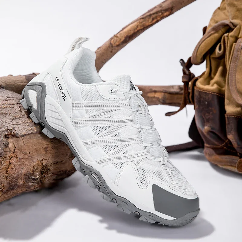 الرجال أحذية المشي لمسافات طويلة التدريب تنفس في الهواء الطلق أحذية رياضية عدم الانزلاق أحذية رياضية الرحلات تسلق التخييم درب أحذية للمشي