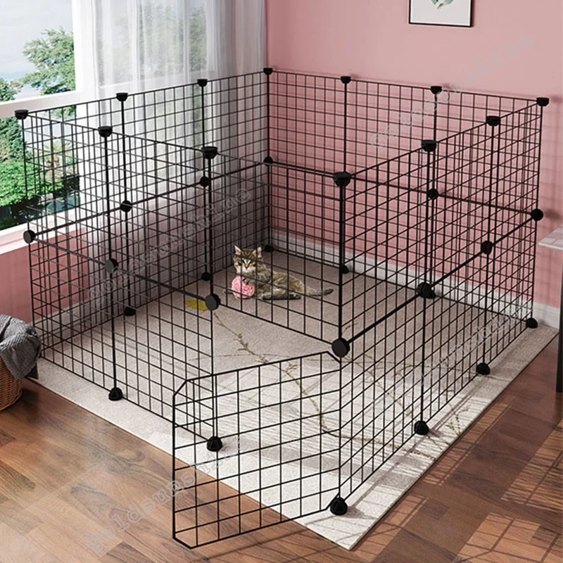 Jaula para Gato DIY, casa grande para interiores, casa grande para exteriores, casa grande para gatos, Villa, puerta múltiple y ventana, plegable, desmontable, grande