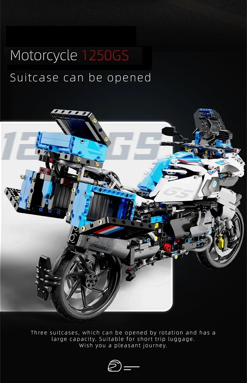 Tai Gao Le 1:5 Motorrad Stadt Sport Fast Racing Motorrad Desktop Ornament Spielzeug Modell Baustein Junge Geschenk Spielzeug – Detail 4