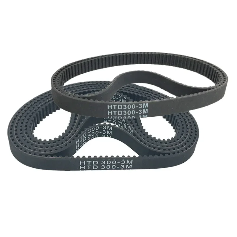 

HTD300-3M HTD306-3M HTD309-3M Drive Timing Belt Transmission Belts Rubber width 8mm 10mm 15mm 20mm