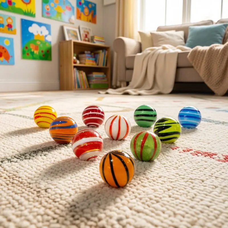 

NEW 10pcs/lot 16mm Children Glass Marbles Vase Aquarium Decoration Ball Unique Handmade Glass Ball Marbles Ornament Mixed Design