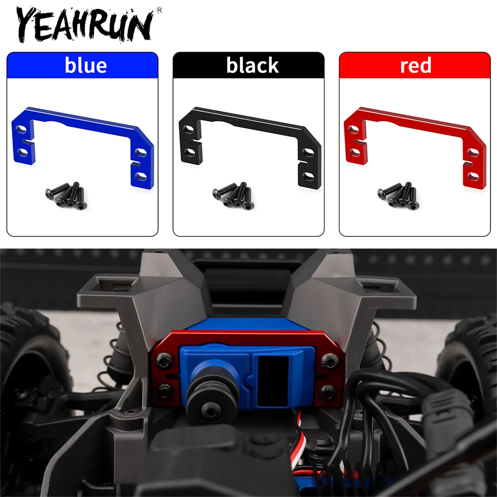 YEAHRUN 알루미늄 합금 ESC 마운트 / 휠 헥스 어댑터 / 서보 마운트 트랙사스 1/16 미니 맥스 2S RC 자동차 업그레이드 부품
