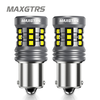 Maxgtrs 2Pcs 1156 BA15S P21W LED Bulb Canbus Ultra Bright 7506 T20 7440 W21W LED Lamp Auto DRL Reversing Light 12V 1200LM