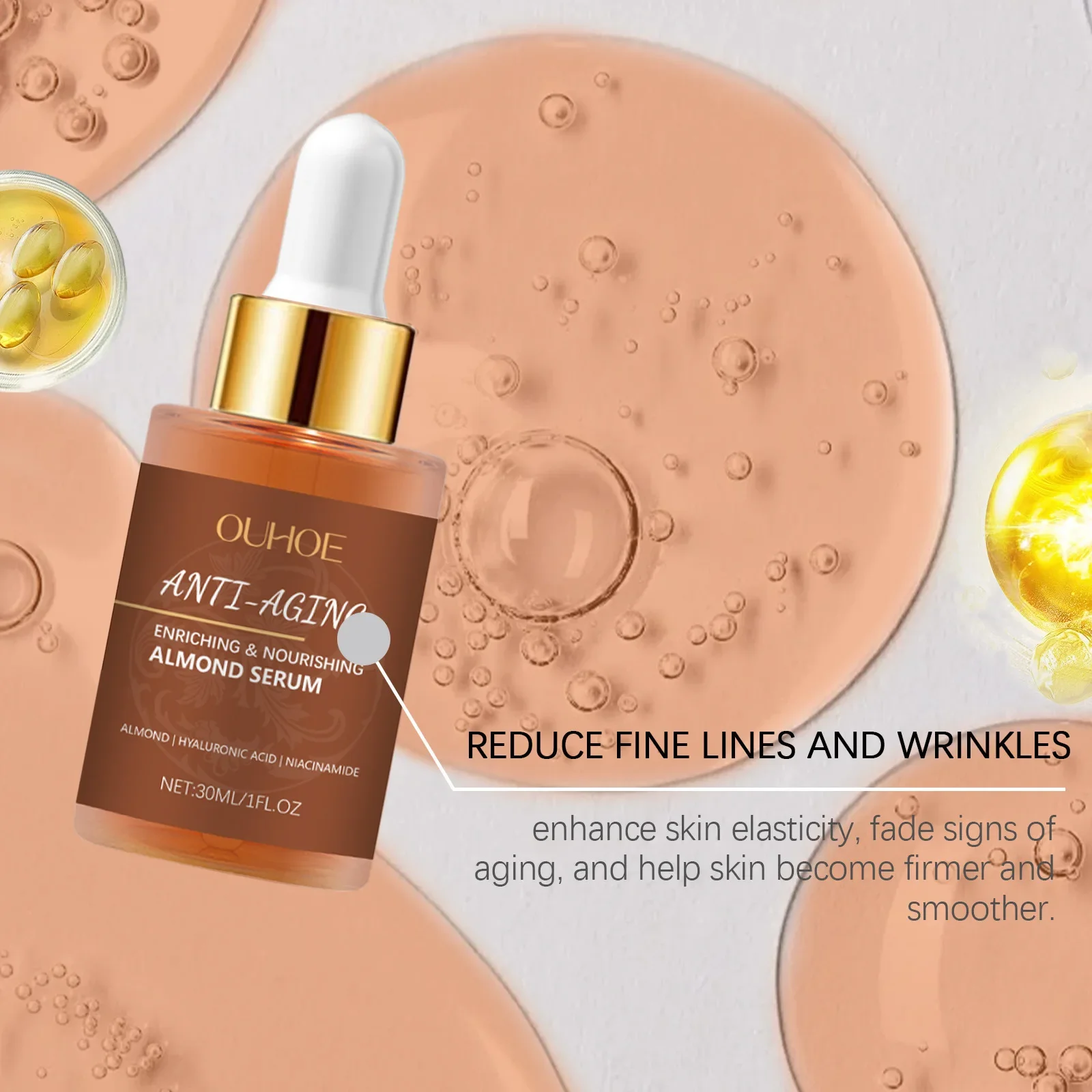 

Anti Wrinkles Essence Anti Aging Fade Fine Lines Remove Dark Spots Improve Dryness Moisturizing Brightening Firming Facial Serum