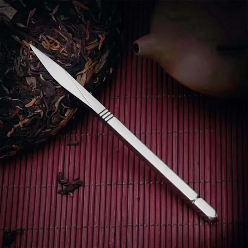 2pcs Stainless Steel Tea Needle Delicate Tea Cutter Puer Tea Cutter Tea Ceremony Accessories Crafts for Home Tearoom Store