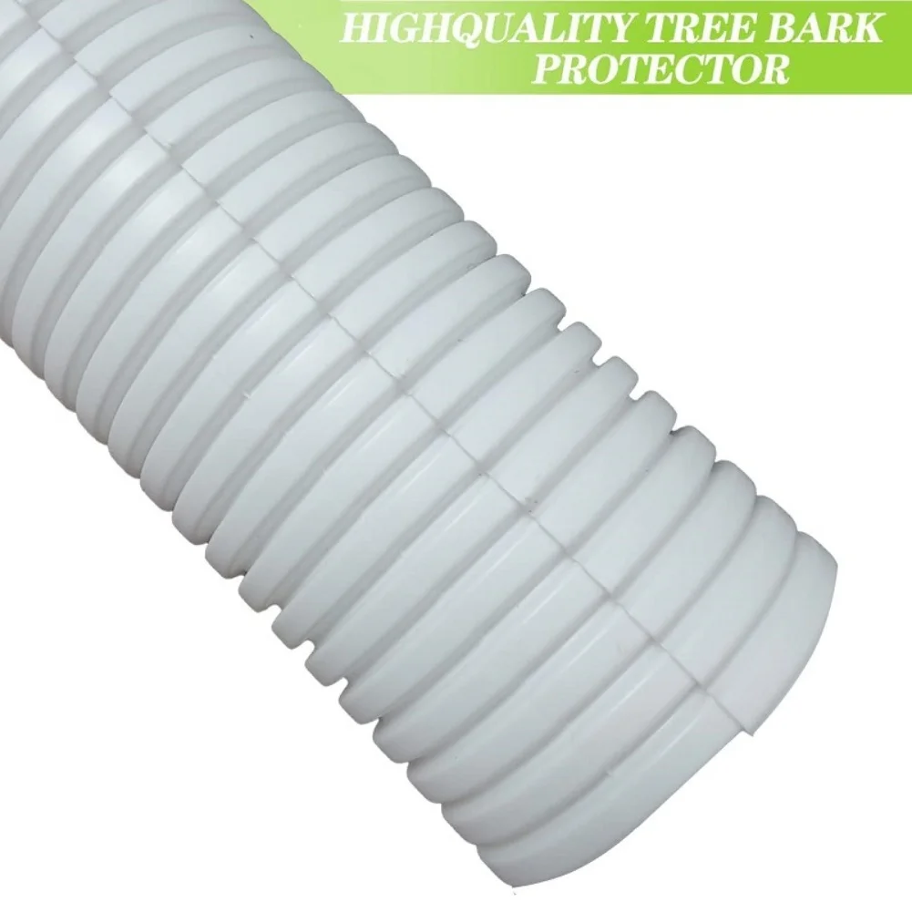 Hard PP Tree Bark Protector Tubes 2 4 6pcs White Corrugated Guards For Sapling Trunk Protection From Animals Outdoor Garden Tool