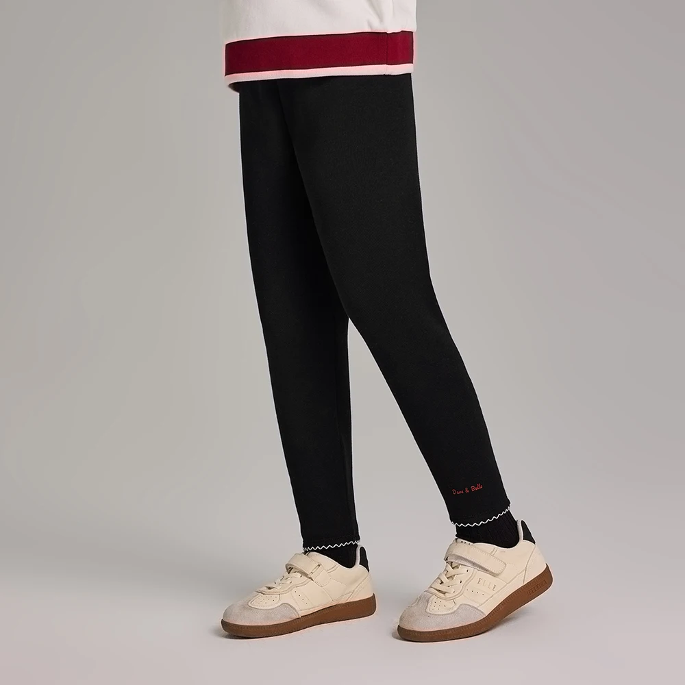 Dave Bella Girls Fleece-lined Leggings Winter Warm Knitted Pants 7-15 Years Teen Kids Elastic Waist Trousers DK4263776