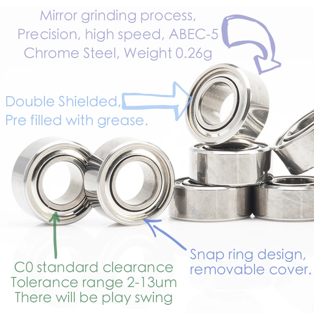 Łożysko MR63zz 3x6x2.5mm, ABEC 5 wysokiej jakości, szybkie MR63 ZZ miniaturowe łożyska kulka stalowa do Daiwa wędkarski kołowrotek