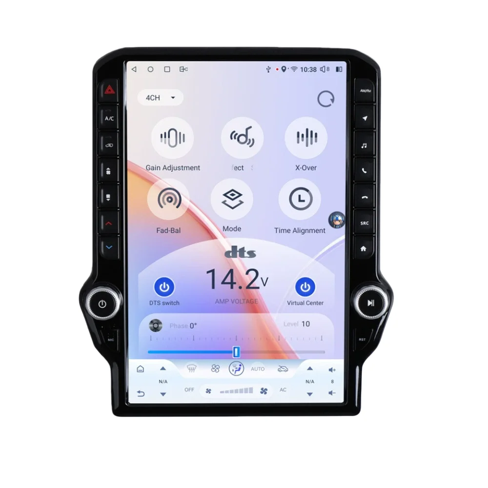 جديد 14.5 بوصة كوالكوم ل دودج رام 1500 2500 3500 2013-2018 أندرويد 14 راديو السيارة Carplay شاشة السيارات بلوتوث الوسائط المتعددة