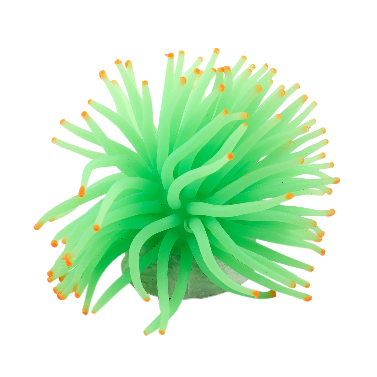 Aquarium Decorative Green Silicone Sea Anemone Fish Tank Ornament