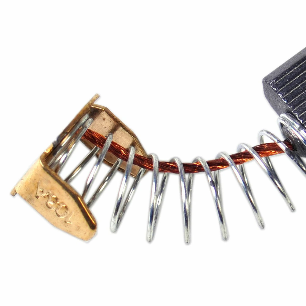 Premium Carbon Brush Set Replacement 10pcs Helps Extend the Lifespan of Electric Motors Easy Motor Maintenance