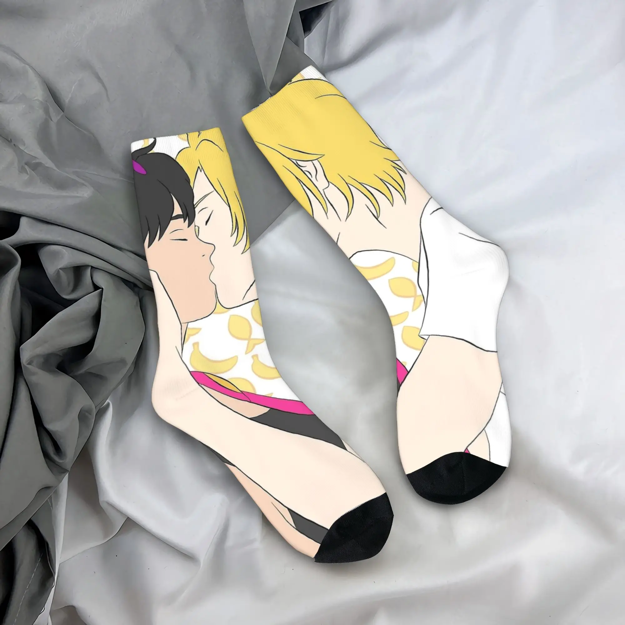 

Ash Eiji Banana Fish аниме чулки готические носки женские и мужские удобные носки зимние нескользящие носки с рисунком для скалолазания