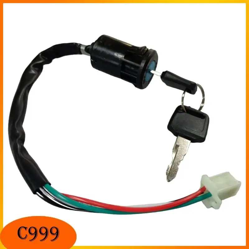 

Universal Ignition Key with Wires & Lock: Ideal for Motorcycle, Beach Bike & ATV Electric Door Lock Retrofit