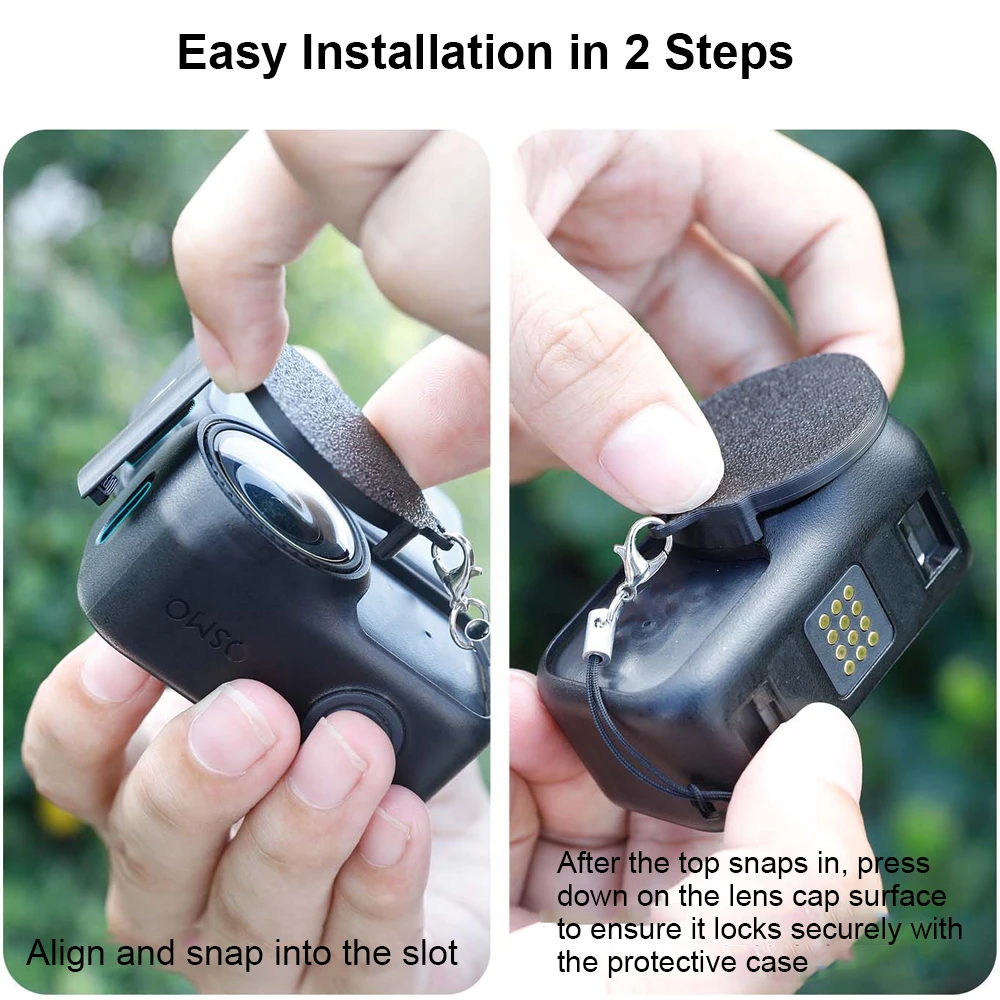 

Lens Cap Protective Cover for DJI OSMO Nano, Soft Lens Guard Protector Anti-Scratch Camera Accessories Lens Protection