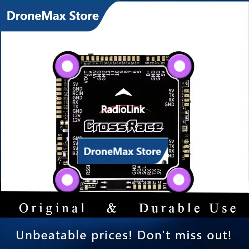 DroMaRadiolink CrossRace Flight Controller V2.0 12CH Output OSD Integrated Compatible 4in1 ESC Plug-and-play And 2-8 Axis Multir