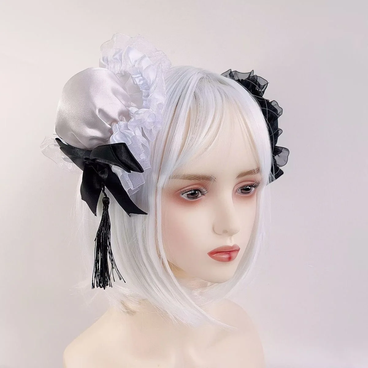 Harajuku คลิปผมผู้หญิงสไตล์ญี่ปุ่นน่ารักอะนิเมะ Headwear Y2K Gothic Hairpins หญิง Bun Headpiece พู่ Lolita อุปกรณ์เสริม