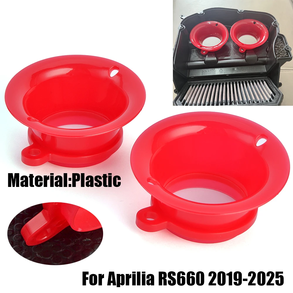 RS 660 Air Intake Cup Wind High Flow Air Filter Funnel Velocity Stack Air Intake Cover For Aprilia RS660 2019-2023 2024 2025