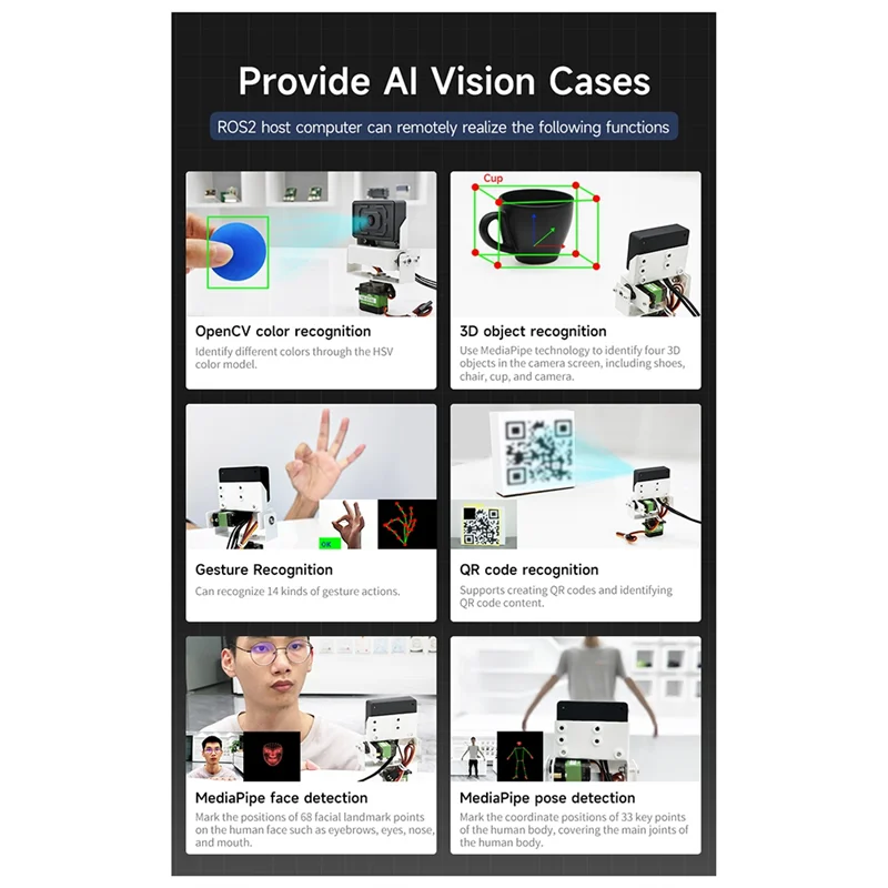 Module de caméra ROS-Wifi à reconnaissance visuelle T36C AI, avec puce ESP32-S3, prise en charge de la Transmission vidéo sans fil pour voiture Robot ROS2