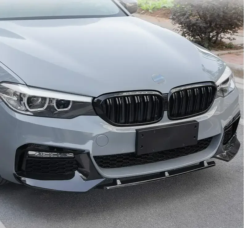 

ABS PAINT CARBON FIBER FRONT BUMPER SPOILER LIP SPLITTERS WIND KNFE COVER For BMW 5 Series G30 2018 2019 2020 FM STYLE