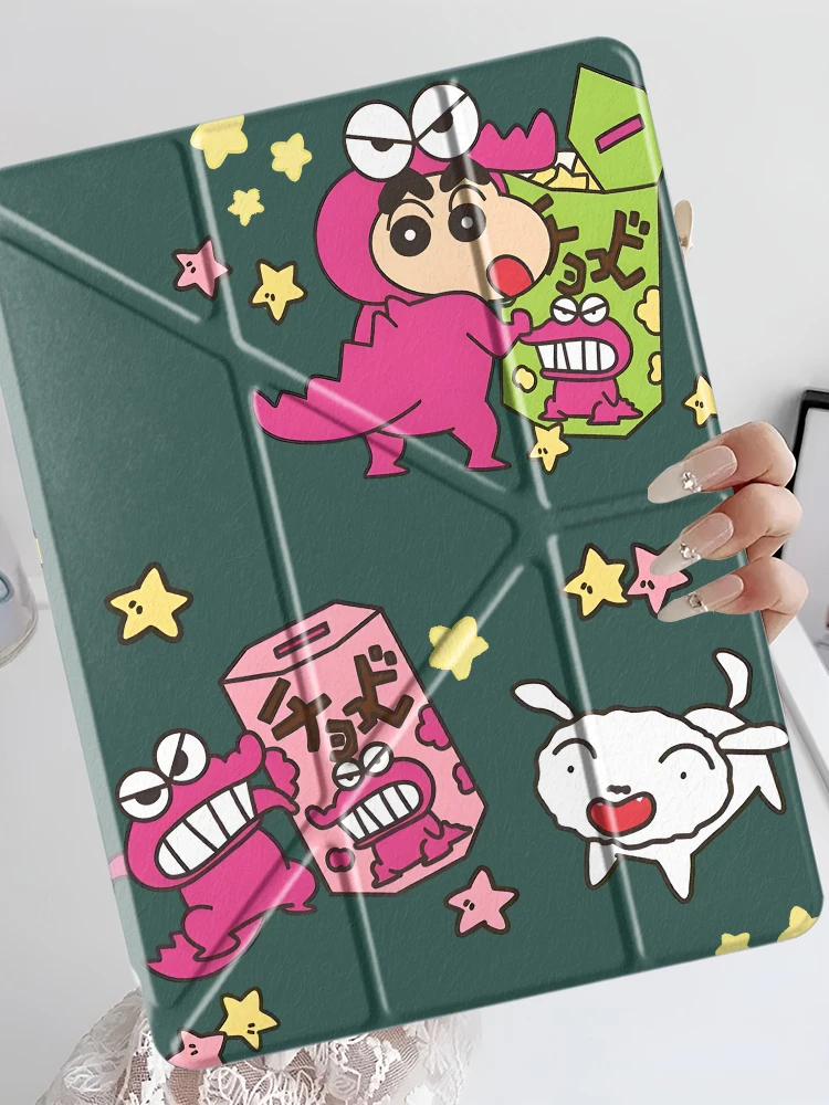 Etui na tablet z motywem anime Crayon Shin-Chan dla iPad Pro 11, 10, 9, 8, 7 generacji, 12.9 cala, Air 4, 5, M3, M2, 1, 2, M4, 11 cali, Pro 2025, Mini 6, 7 — zdjęcie produktu 7