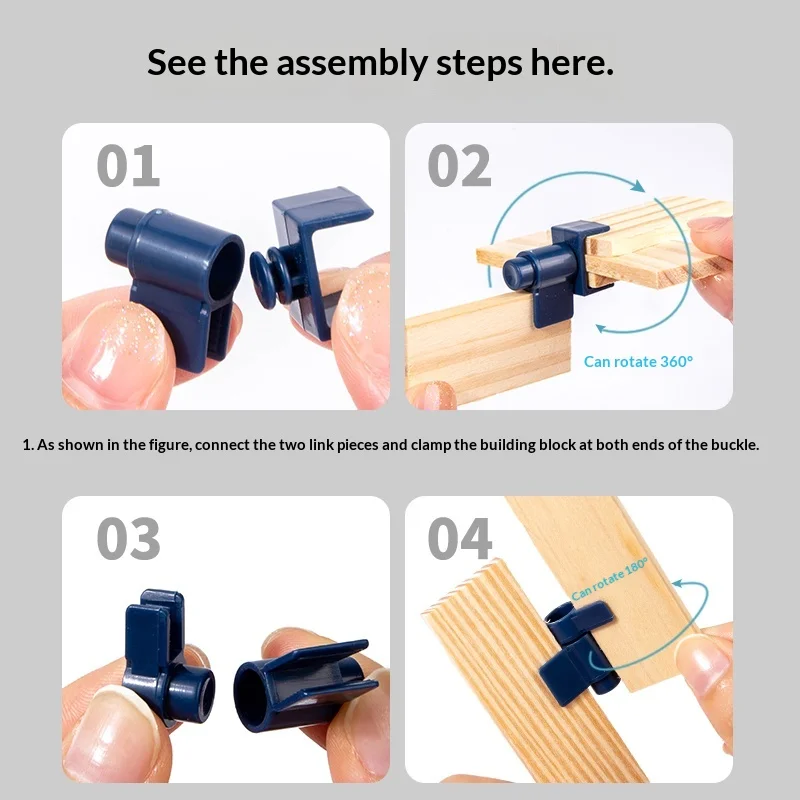 Houten Kapla-blokken met kliksluiting, een educatief en stimulerend bouwspeelgoed voor kinderen, geschikt voor zowel jongens als meisjes.