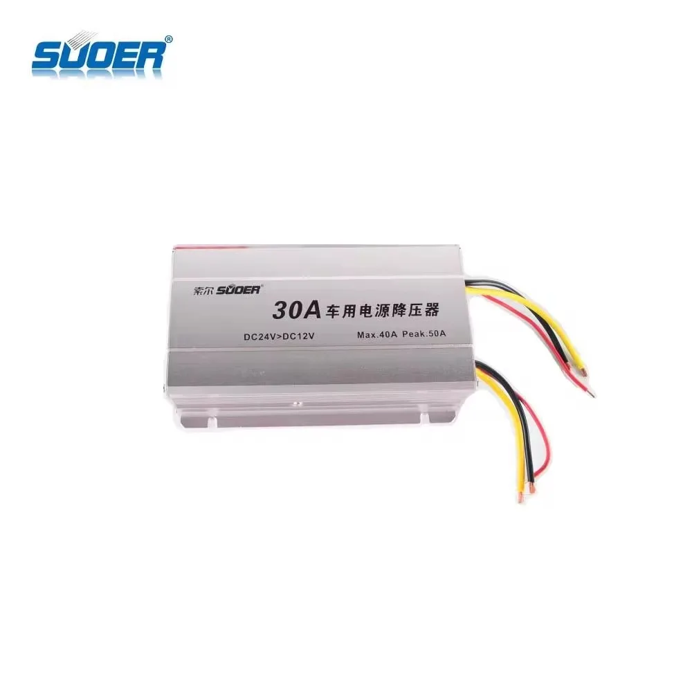 Suoer 30A Car Step-down converter DC 24V to DC 12V voltage transformer