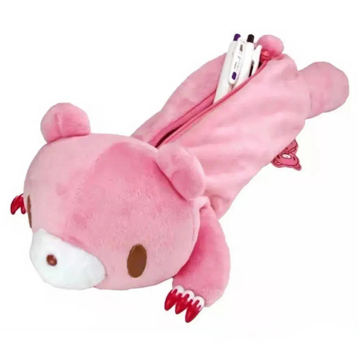Gloomybear Pink Lying Blood Bear Pencil Case
