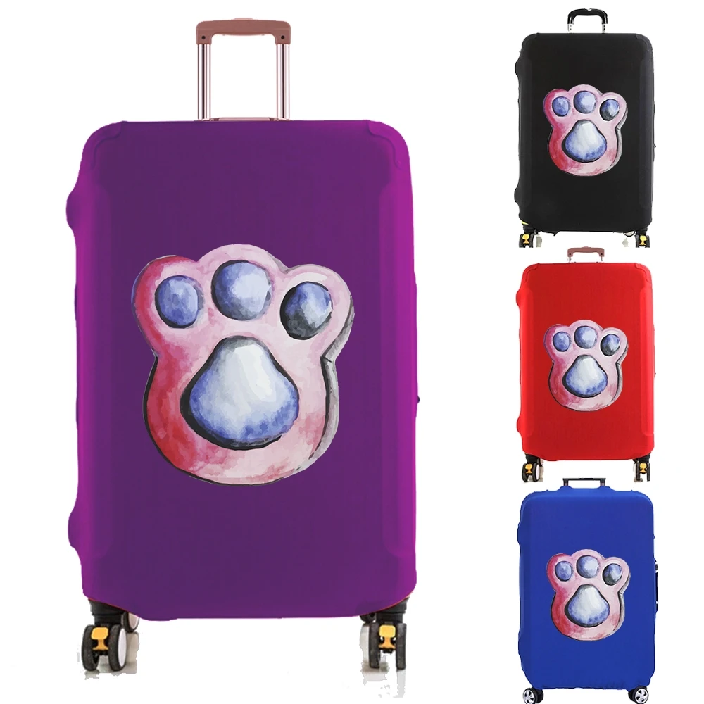 Big Bear Paw Print Gepäck abdeckung Koffers chutz dickere elastische Staubs chutz hülle für 18-32 Zoll Trolley Case Reise zubehör