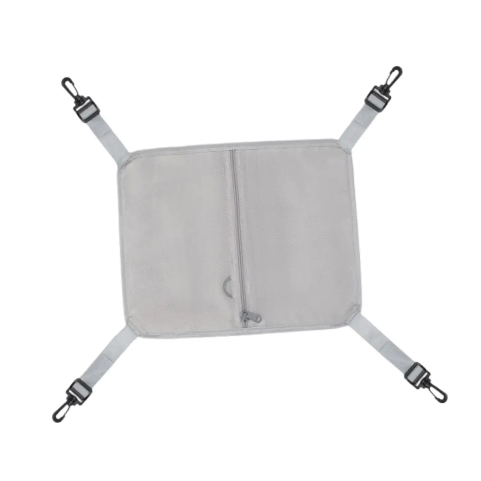 Portable Mesh Paddle Board Deck Bag Zipper Pouch Accessories Organizer for Kayak Boat Storage