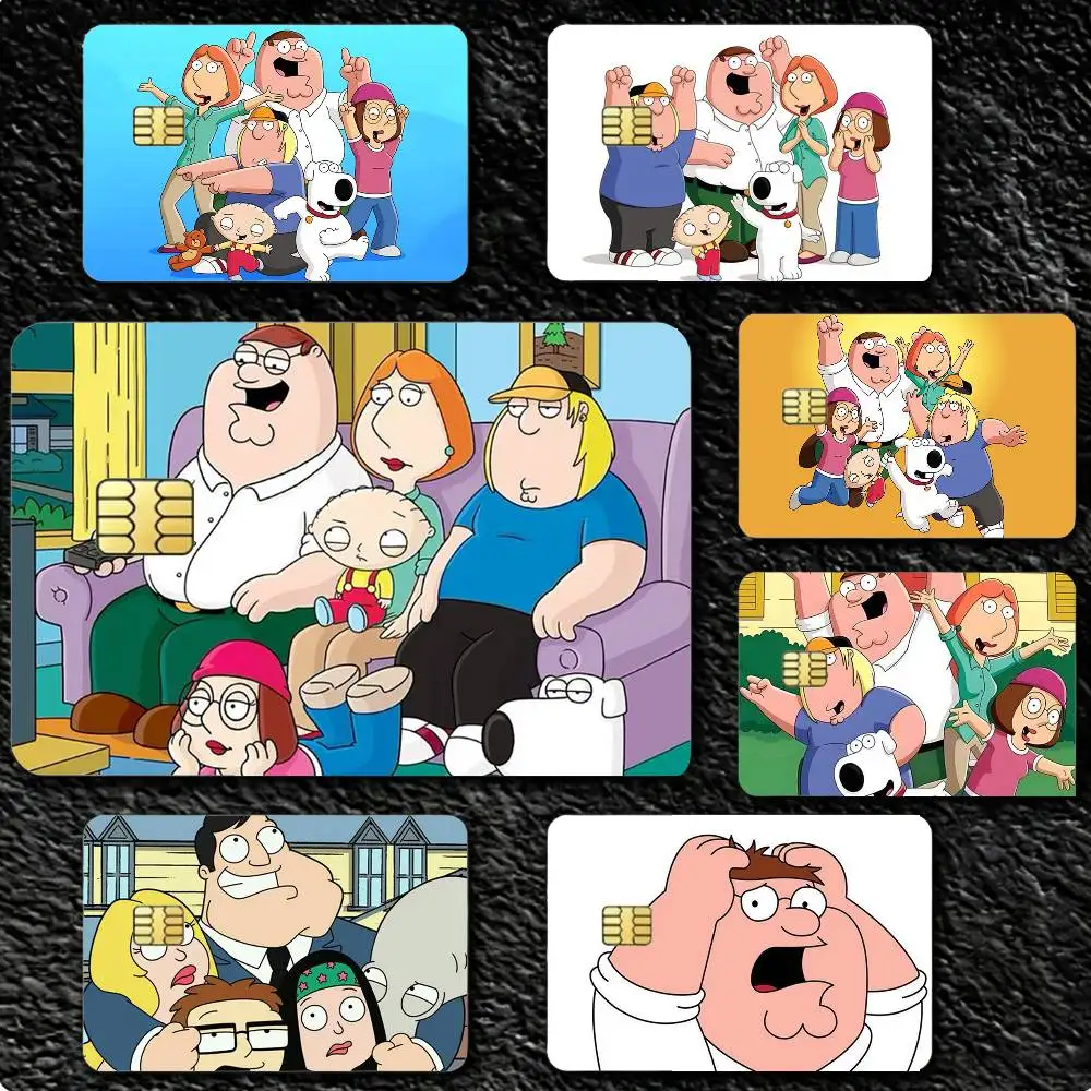 cartoon Big Pete FG-Family G-GuyS 4pcs 1Set Card Stickers Small Waterproof Chip 4PCS Card Sticker
