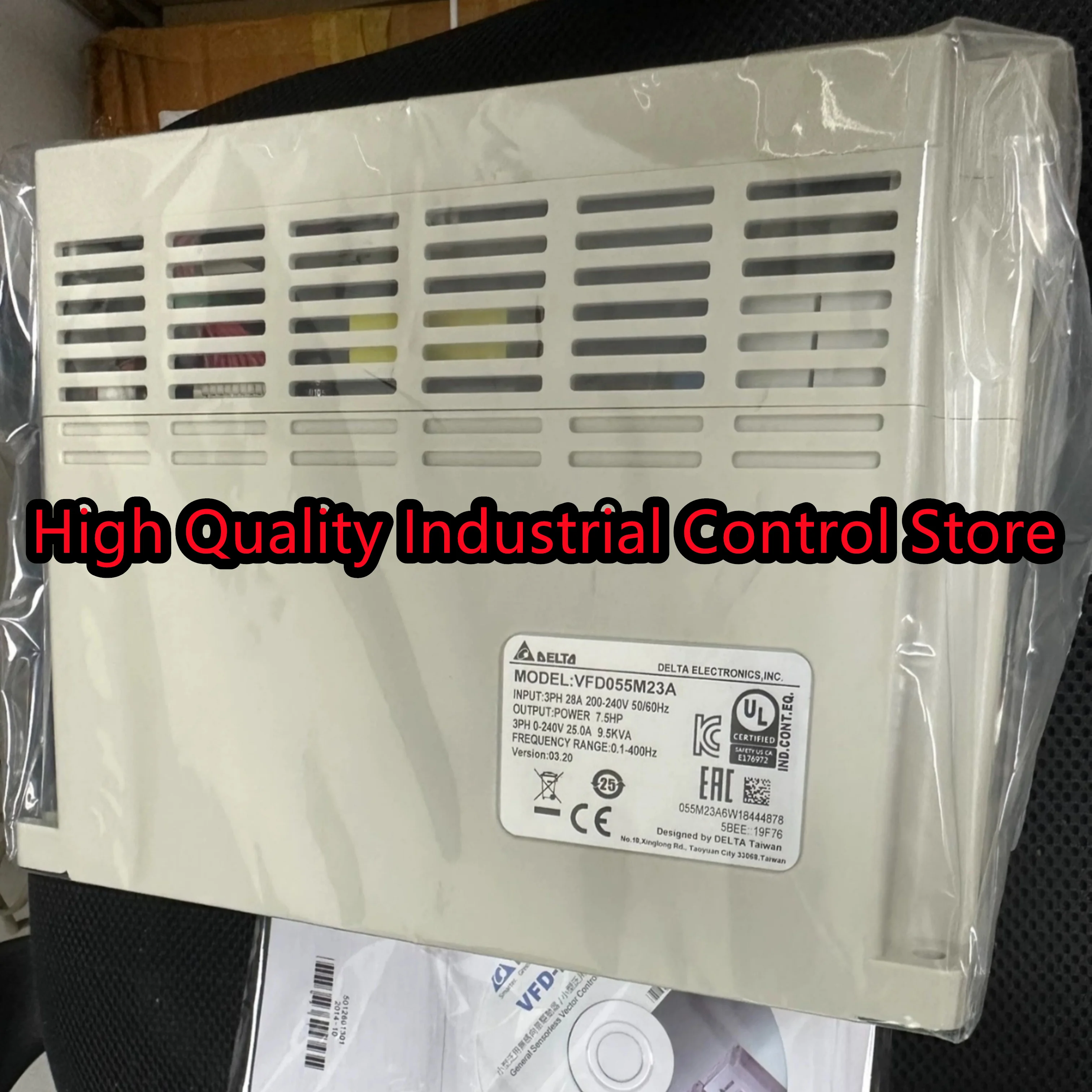 

VFD055M23A 3Phase 220V 5.5KW 7.5HP 0.1~400Hz new original