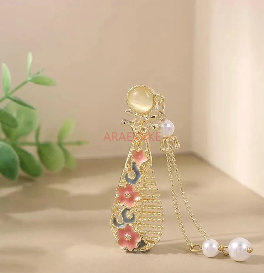 Stile antico, pipa, spilla con ciondolo a bottone qipao Hanfu tè abbigliamento nappa retrò nuovi gioielli in stile cinese