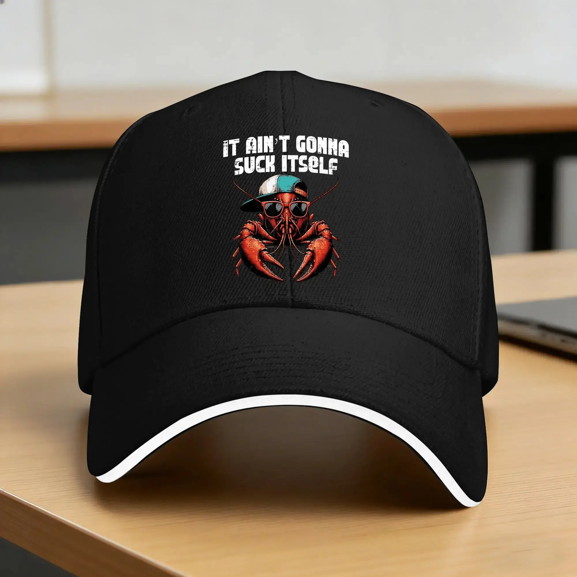 It Aint Gonna Suck Itself Crayfish Cap Lobster Baseball Cap Kpop Rock Sun Visor Trucker Hat Men Women Casual Baseball Caps