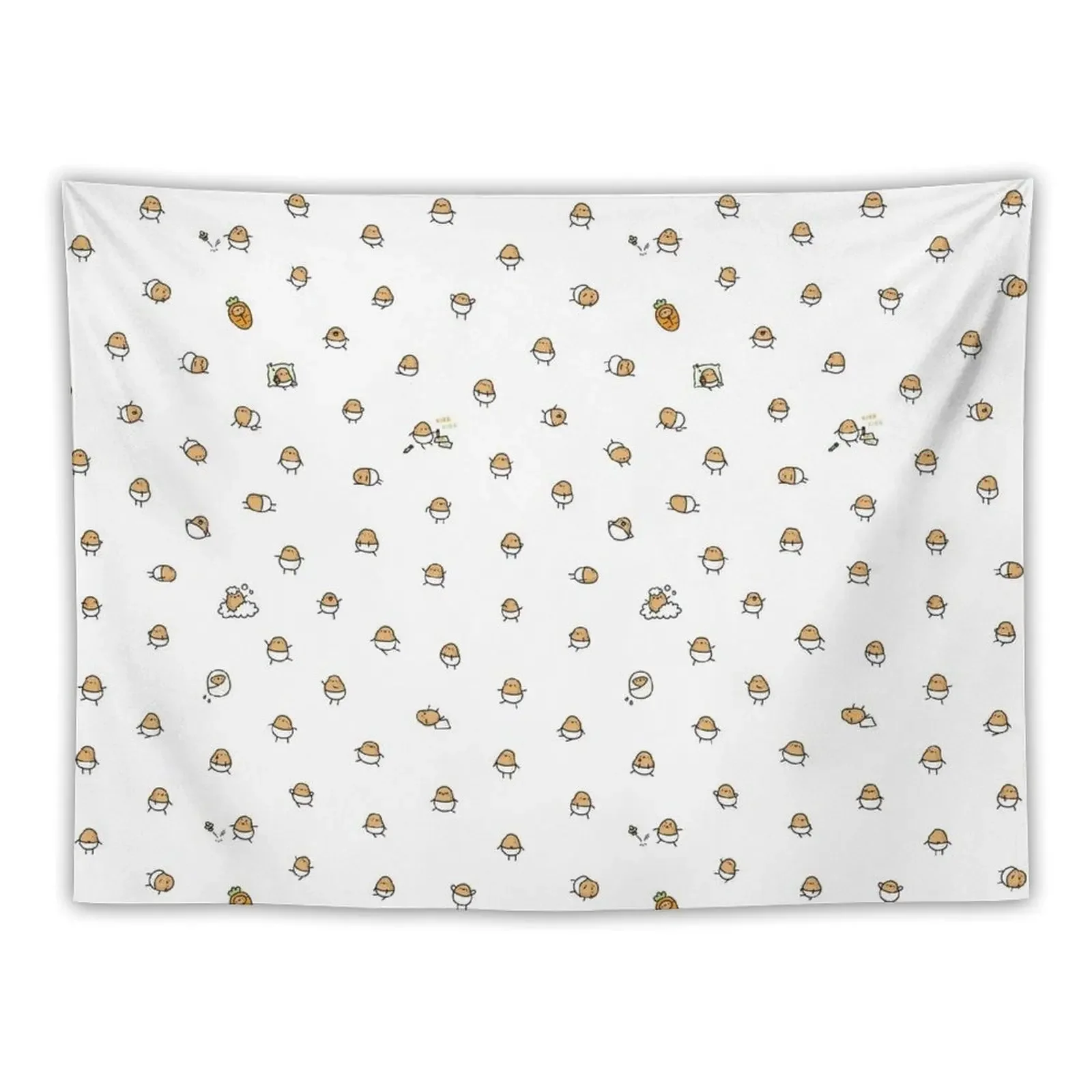 

Baby Potato Tapestry Mushroom Aesthetics For Room Bed Room Decoration Tapestry