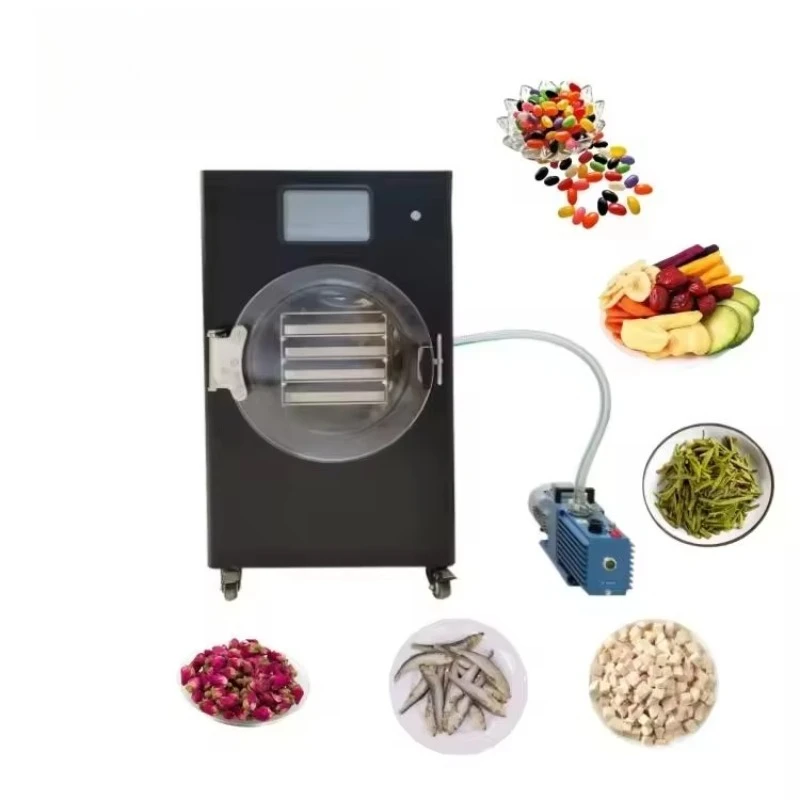 

Customization Home Use Lyophilizer Mini Small Drying Machine 2kg Vacuum Freeze Dryer for Fruit Milk HFD-1